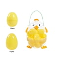 thumbnail image 3 of Easter Chick Fillable Egg Set, Plastic Egg-Shaped Candy Box, Easter Egg Fillers, Reusable Gift Container for Treats, Surprise Eggs for Easter Party Favors and Holiday Decoration, 1set, C, 3 of 6