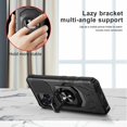 thumbnail image 2 of For Blu View Speed Ultra 5G Case with Tempered Glass Screen Protector,Military Grade Heavy Duty Shockproof Protective Cover,with Ring Kickstand for BLU B1660V - Black, 2 of 6