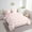 Pink and White, variant on Blue White Bow Bed In A Bag 7 Pcs Cute Bowknot Full Bedding Set,Watercolor Ribbon Bow Tie Comforter Set Geometric Grids Bow Bedding Comforter Sets