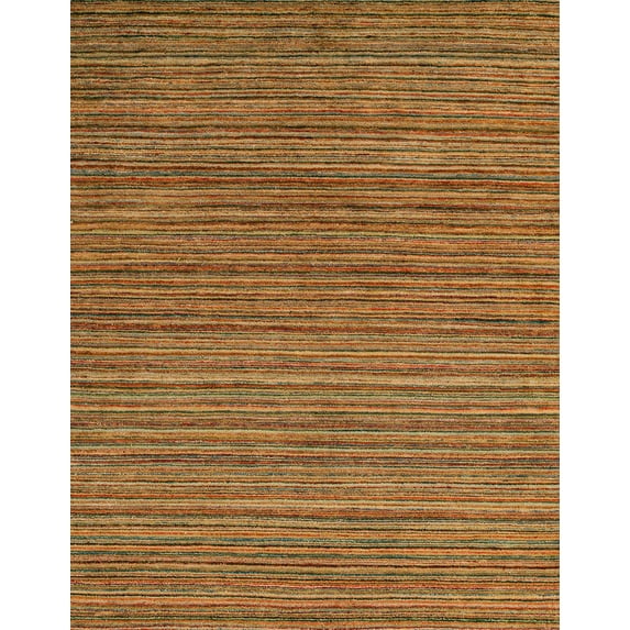 Ahgly Company Indoor Rectangle Abstract Cinnamon Brown Abstract Area Rugs, 2' x 5'