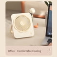 thumbnail image 4 of Ventilador Portátil de Escritorio, Recargable por USB, Ultrafino, Plegable, con Inclinación de 180°, Silencioso, para Oficina, Color Gris., 4 of 5