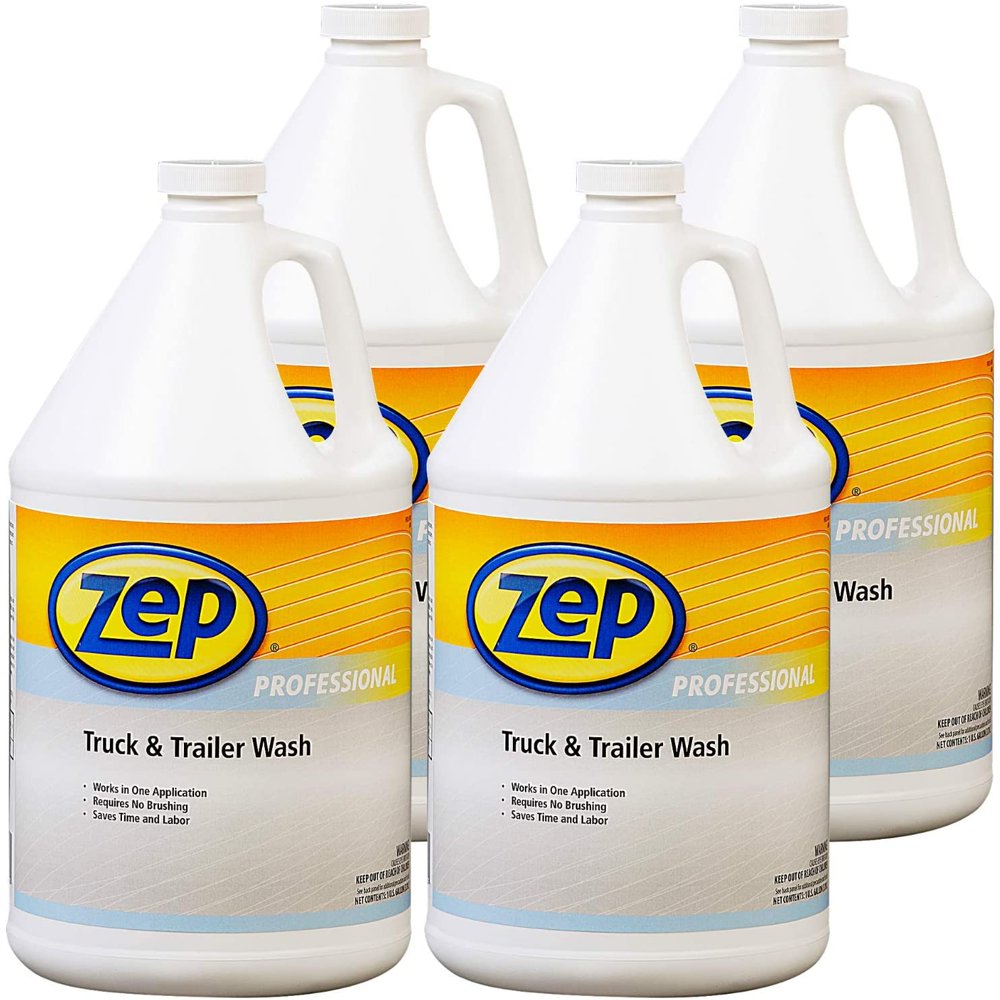 Zep Truck & Trailer Wash 128 oz. (Case of 4) Removes Exhaust Deposits