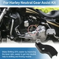 thumbnail image 3 of Neutral Gear Shift Assist for Harley Davidson Touring 2018-2025 for Harley Softail 2018+ Motorcycle Neutral Shift Assistant Auxiliary Bracket 20% Shifting Easier Black CNC, 3 of 7