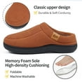 thumbnail image 4 of Ecetana Men's Moccasin Slippers Comfy Soft Slip-on Memory Foam Indoor House Shoes, 4 of 7