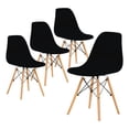 thumbnail image 1 of Set de 4 sillas de Comedor LUMO Tipo Eames negro, 1 of 7