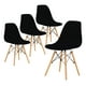 thumbnail image 1 of Set de 4 sillas de Comedor LUMO Tipo Eames negro, 1 of 7