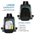 thumbnail image 6 of FORMRS Women's Travel Backpack Purse Anti-Theft Hidden Pockets Casual Shoulder Bag, Night Forest Scene, 6 of 7