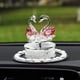 thumbnail image 2 of Ambientador de coche de lujo con forma de cisne de cristal giratorio y alimentado por energía solar, para decoración de interiores, perfume ligero para automóvil, 2 of 5