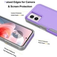 thumbnail image 4 of For Motorola G Power 5G 2024 Case, 2 in 1 PC Phone Case for Moto G Power 5G 2024 Case, Njjex Heavy Duty Rubber & Rugged Shockproof Full Body Protection Case Cover - Purple, 4 of 6