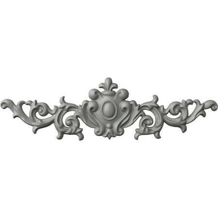 Ekena Millwork 16 3/8"W x 4 3/4"H x 3/4"P Marcella Medium Leaf with Scrolls Onlay