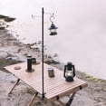 thumbnail image 3 of SPRING PARK Camping Table Folding Alluminum Alloy Lamp Pole, Detachable & Lightweight Lantern Light Clip Bracket with Buckle Bracket for Picnic, Hiking, Fishing, Traveling, 3 of 3