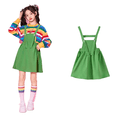 thumbnail image 4 of JAJAHO Girl Suspenders Skater Skirts A-Line Pleated Skirts Girl Solid Color Elastic Waist Falred Overall Dress For Kids 3-12 Years Comfortable Skirt, 4 of 4