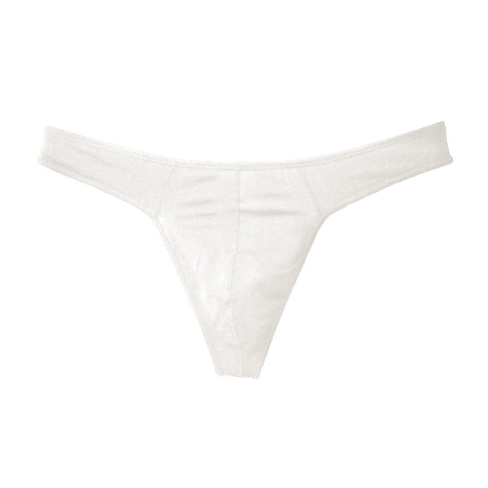 Mens Underwear Thongs Pouch Low-Rise G-string Briefs-Bikini Comfy Breathable