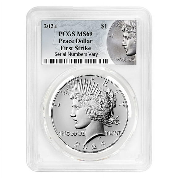 2024 Peace Silver Dollar PCGS MS 69 FS (Peace Label)