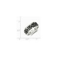 thumbnail image 2 of Solid 925 Sterling Silver Men's Design Ring Band Size 11, 2 of 3