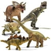 Prextex N588-1 5 Piece Giant Dinosaur Toy Figures Set