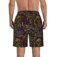 thumbnail image 3 of KLL Casino Icons Men's Casual Summer Beach Shorts Hawaiian Shorts with Pockets-Medium, 3 of 5