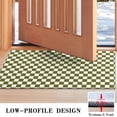 thumbnail image 3 of Olive Green and White Checkerboard Pattern Door Rugs,Washable Non Slip Door Mats Indoor,Decorative Door Mats,Entry Mat Indoor for Entrance,Bedroom,Kitchen,Bathroom,17"x30", 3 of 6