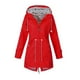 thumbnail image 1 of con capucha Chaqueta de mujer suave Impermeable lluvia Ropa exterior - rojo XL Sunnimix Rompevientos, 1 of 4