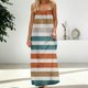 thumbnail image 2 of Una Línea Vestidos de Verano para las Mujeres 2025 sin Mangas Cami sin Espalda Vestido de Sol Largo con Espagueti Correa Vestidos para las Mujeres, 2 of 6