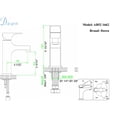 thumbnail image 3 of Dawn Single-lever lavatory faucet, Brushed Nickel (Standard pull-up drain with lift rod D90 0010BN included), 3 of 4