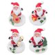 thumbnail image 2 of 4Pcs Adorable Santa Models Decors Decorative Santa Adornments (Mixed Style), 2 of 4