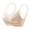 Beige BGL, variant on Women Bras Women’s Underwear Full Coverage Push up No Underwire Bras Solid Color Thin Brassiere Loose Casual Wear Beige XL