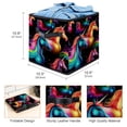 thumbnail image 3 of Robot Unicorn Attack Foldable Organizer Bins with Handle, 10.8"x10.5"x10.6", Large Capacity Clothes Storage Storage Cubes, 3 of 6