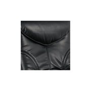 BenchMaster Black Swivel Ottoman Leather Recliner Chair Modern Armchair Ergonomic Manual Reclining Adjustable Bedroom Living Room
