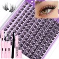 thumbnail image 1 of Kit de racimos de pestañas Mavphnee Natural Wispy CC-Curly 132 unidades, 1 of 8