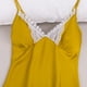thumbnail image 4 of Camisón corto de encaje para mujer, cómodo, de color liso, con tirantes, para el hogar, 4 of 4
