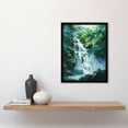 thumbnail image 4 of Artery8 Jungle Waterfall Amazon Rainforest Landscape Living Room Art Print Framed Poster Wall Decor 12x16 inch, 4 of 5