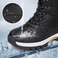thumbnail image 6 of Oyedens Winter Snow Boots for Women Black Waterproof Non Slip Hiking Ski Skiing Mid Calf Combat Boots, 6 of 7