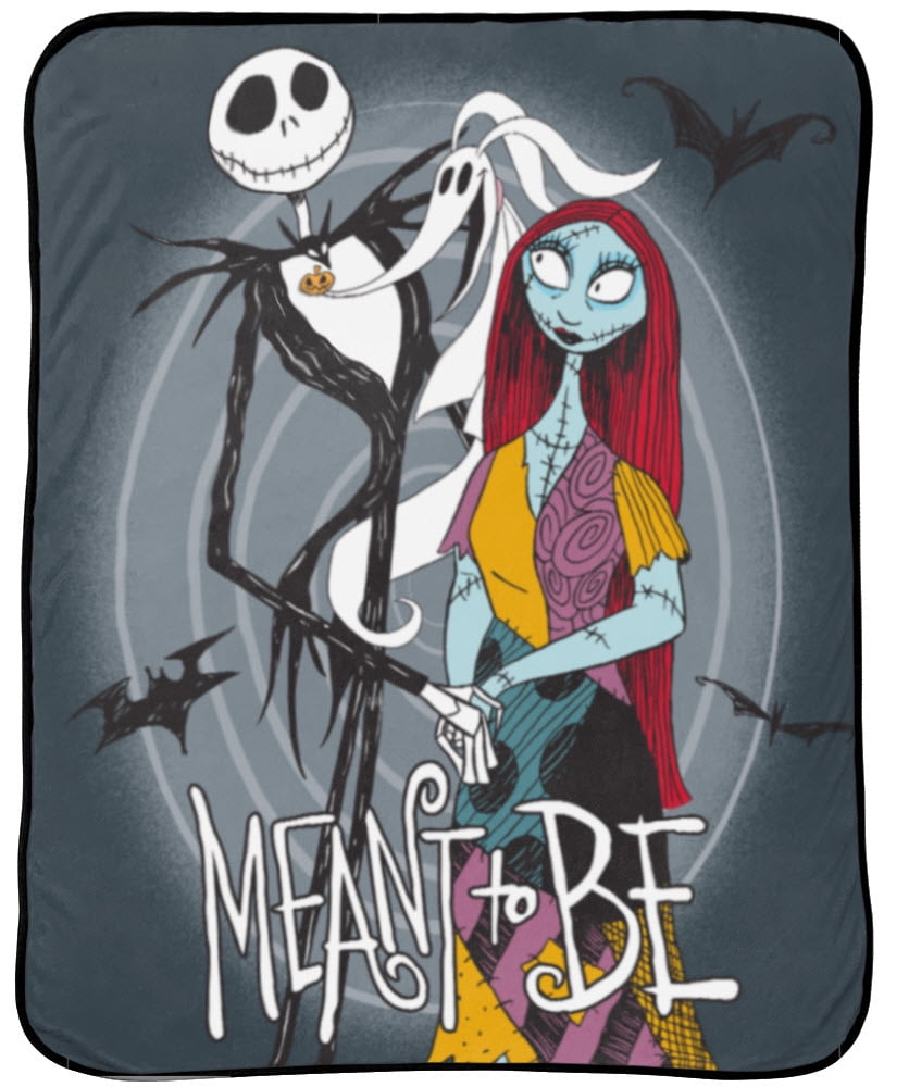 Nightmare Before Christmas 100% Microfiber Moonlight Madness Throw, Black