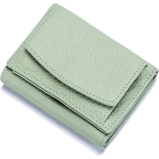 Monedero xinyu compacto con billetera pequeña para mujer y hombre verde