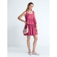 thumbnail image 2 of Scoop Women’s and Women’s Plus Cropped Lace Cotton Tank Top, Sizes XS-4X, 2 of 6