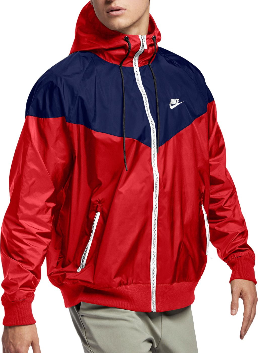 red nike jacket mens
