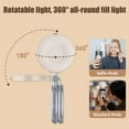 thumbnail image 3 of CRI 95+ Magnetic 3-in-1 Selfie Light with Mirror, 360° Rotating Mobile Phone Ring Led Light Clip, Portable Small Clip On Phone Selfie Light for Selfies, Video Recording Call (Black), 3 of 7