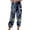 a-Navy24158, variant on VNKIDY Womens Vintage Floral Print High Waist Drawstring Elastic Waist Harem Pants Side Pocket Loose Fit Lightweight Casual Trousers For Summer Daily Wear Blue L