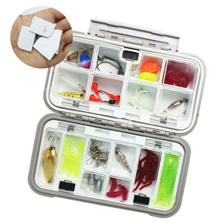 Plastic Fishing Tool Box Tool Organizer Lightweight Tackle Storage