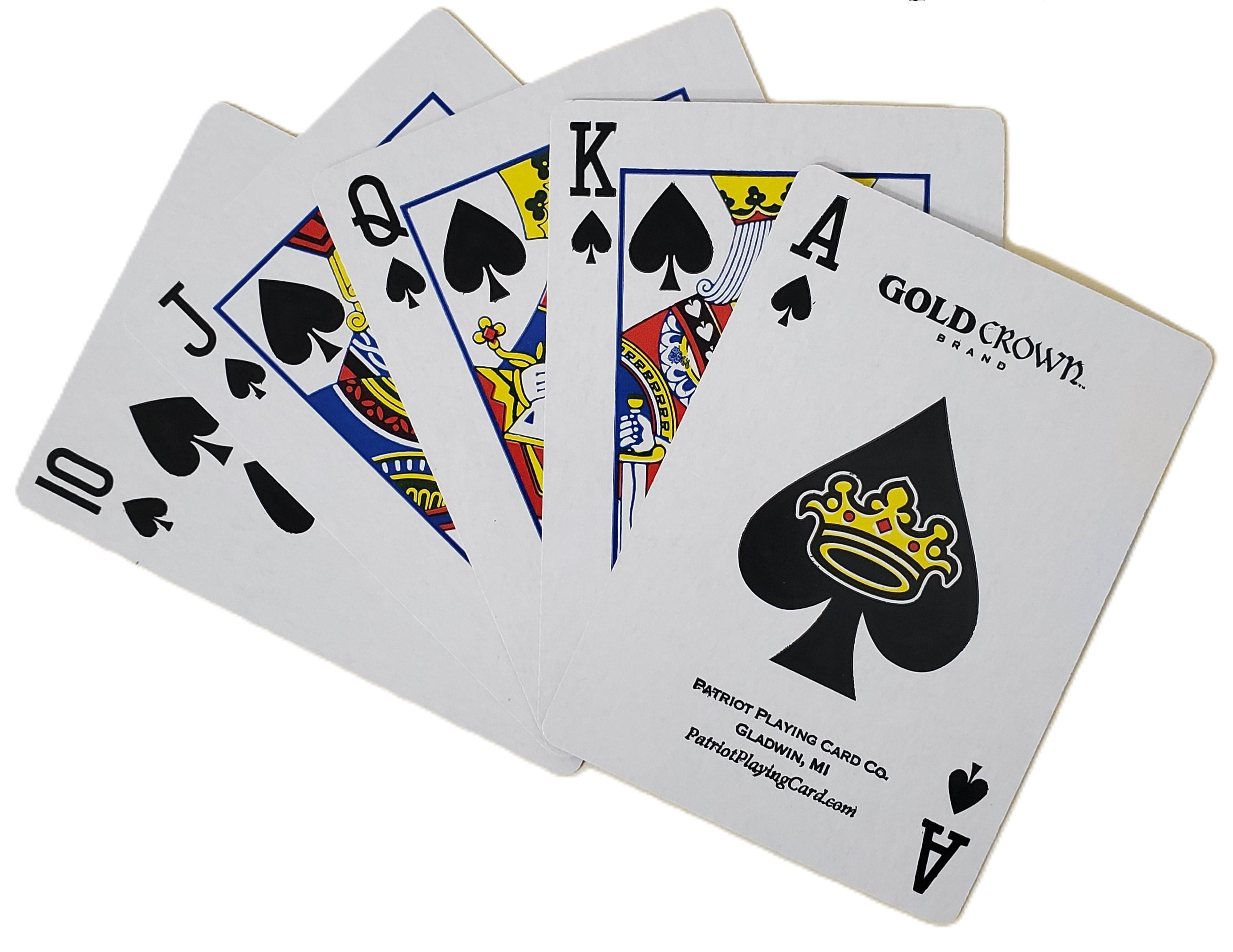 Gold Crown Brand Quality Paper Standard Poker Playing Cards