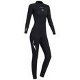 thumbnail image 3 of Traje De Baño Trajes de neopreno de 3 mm Trajes de buceo para mujeres para deportes acuáticos (Negro L), 3 of 6