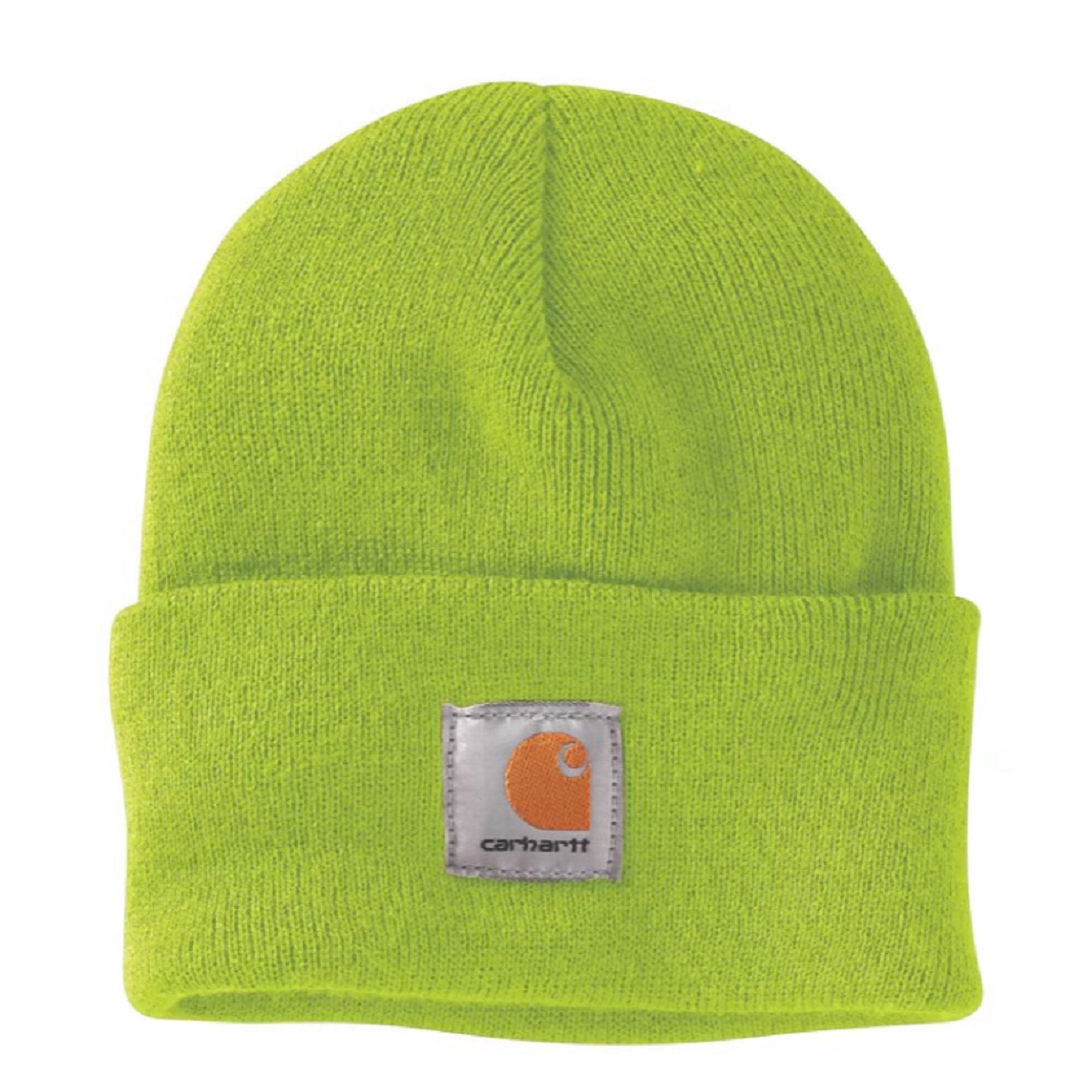 Carhartt A18BLM Men's Knit Cuffed Beanie, Brite Lime, One Size