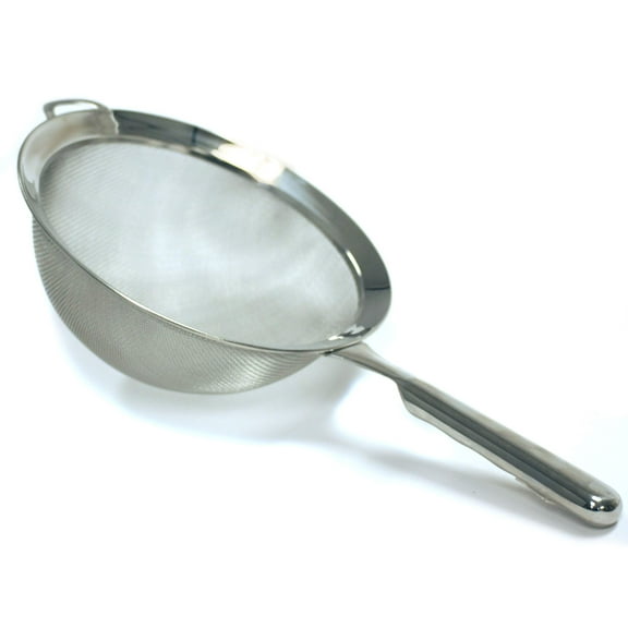 Norpro, 8" KRONA Stainless Steel Double Mesh Strainer, 8", as shown