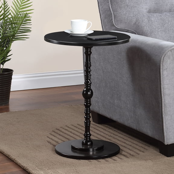 Classic Accents Sanibel Beach Spindle Table in Black Wood Finish