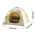 thumbnail image 2 of Portable Pet Tent Foldable Shelter for Dogs Cats Indoor Outdoor Travel Camping Comfortable Canvas Small Animals, 2 of 3
