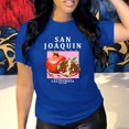 thumbnail image 3 of Playera Frutal Granadas San Joaquin Valley – Estilo Fresco con Sabor a Granada Ropa Para Mujer Color Azul Talla Grande Marca Emil SaEs, 3 of 4
