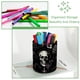 thumbnail image 3 of Crea un espacio de trabajo inspirador con este portalápices cilíndrico y organizador de escritorio para maquillaje y artículos de arte, estilo calavera punk., 3 of 5