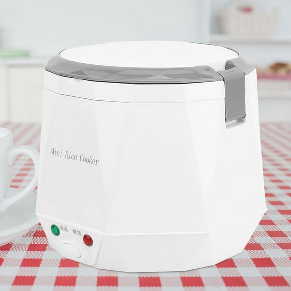 Rice Cooker Car Rice Cooker 1.6L Mini Portable Electric Rice Cooker Rice Cooking Tool For 12V Car Use White