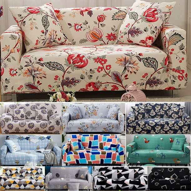 40 Styles Hight Stretch Fit Sofa Cover Lounge Recliner Armchairs Couch Removable Slipcover Protector 1 2 3 4 Seater Washable Easy Com 40 Styles Hight Stretch Fit Sofa Cover, How To Fit A Sofa Cover